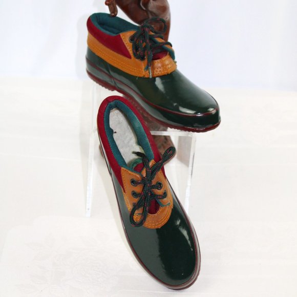 Kiks Shoes - Kiks Thermolite Fleece Lined Green Duck Boot, 8